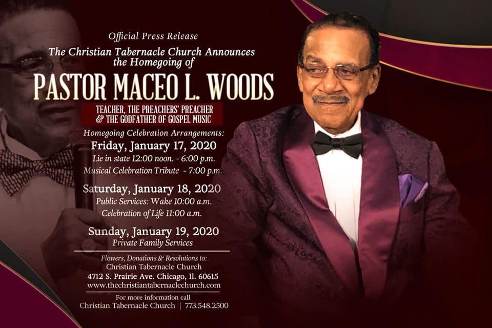 Maceo Woods press release