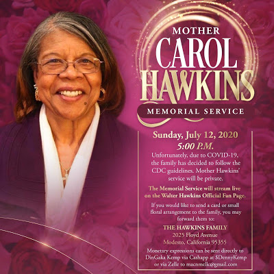 Service information for Carol Hawkins