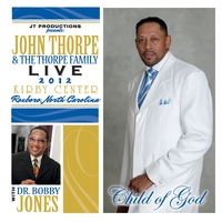 John Thorpe and Family "Live" with Dr. Bobby Jones art work